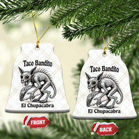 Funny Chupacabra Taco Bandito Ceramic Ornament Gift For Mexican Food Fan