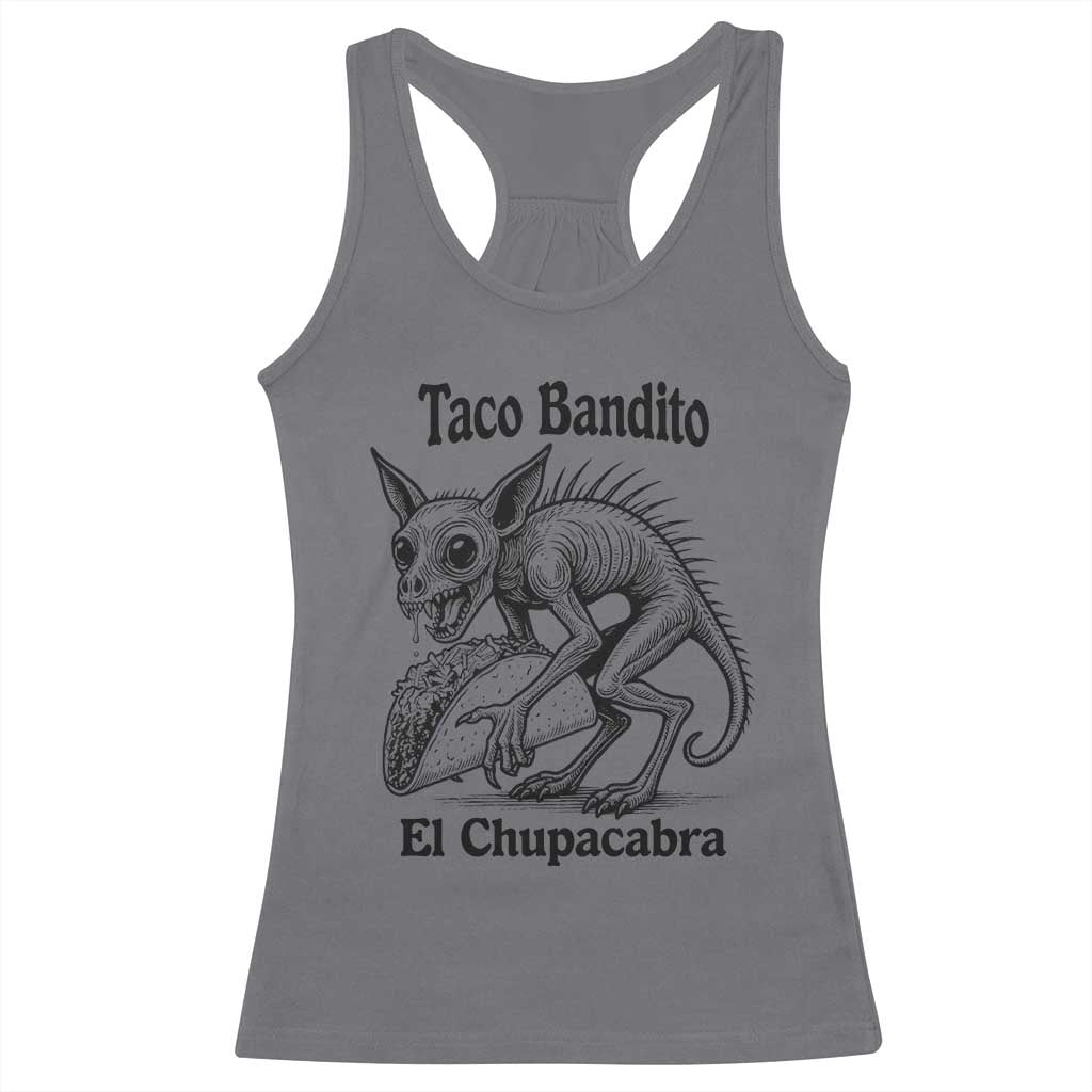 Funny Chupacabra Taco Bandito Racerback Tank Top Gift For Mexican Food Fan