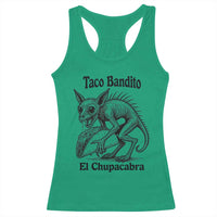 Funny Chupacabra Taco Bandito Racerback Tank Top Gift For Mexican Food Fan