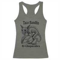 Funny Chupacabra Taco Bandito Racerback Tank Top Gift For Mexican Food Fan