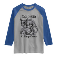 Funny Chupacabra Taco Bandito Raglan Shirt Gift For Mexican Food Fan