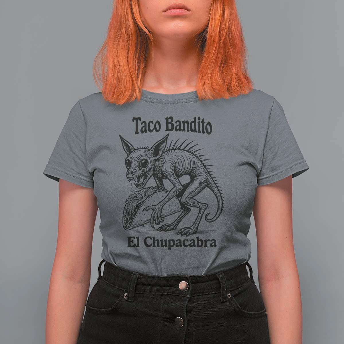 Funny Chupacabra Taco Bandito T Shirt For Women Gift For Mexican Food Fan