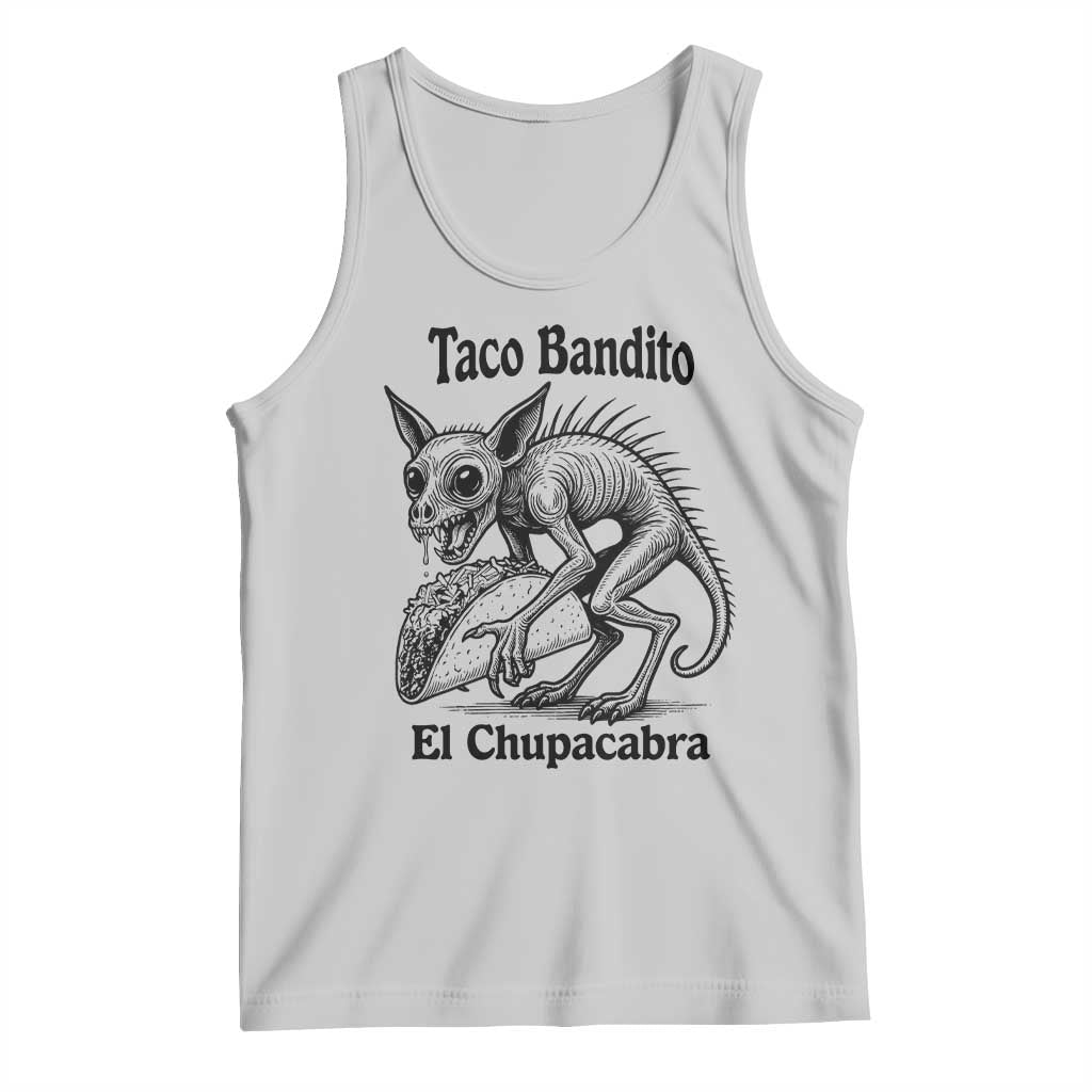 Funny Chupacabra Taco Bandito Tank Top Gift For Mexican Food Fan