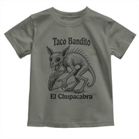 Funny Chupacabra Taco Bandito Toddler T Shirt Gift For Mexican Food Fan
