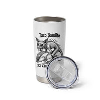 Funny Chupacabra Taco Bandito Tumbler Cup Gift For Mexican Food Fan