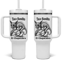 Funny Chupacabra Taco Bandito Tumbler With Handle Gift For Mexican Food Fan
