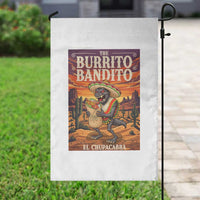 Funny El Chupacabra Burrito Bandito Garden Flag Cinco De Mayo Gift