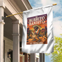 Funny El Chupacabra Burrito Bandito Garden Flag Cinco De Mayo Gift
