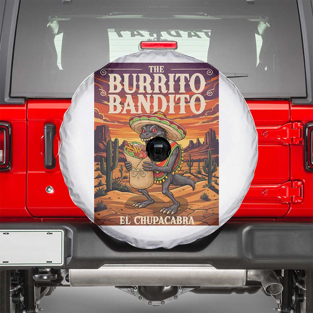 Funny El Chupacabra Burrito Bandito Spare Tire Cover Cinco De Mayo Gift