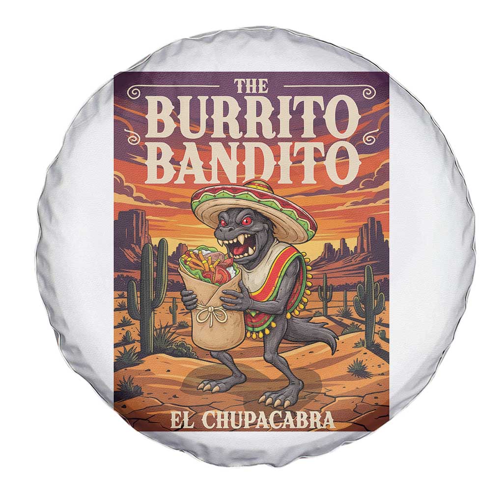 Funny El Chupacabra Burrito Bandito Spare Tire Cover Cinco De Mayo Gift