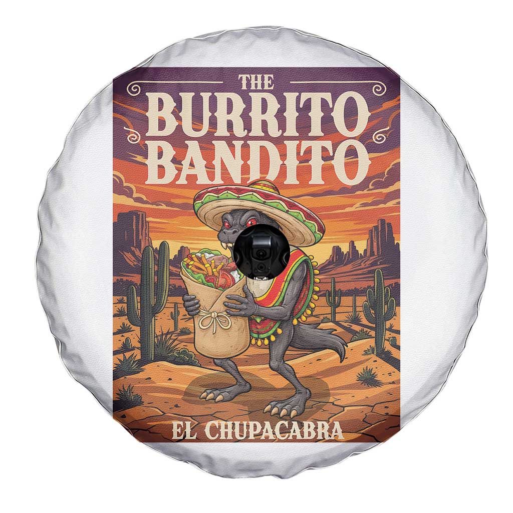 Funny El Chupacabra Burrito Bandito Spare Tire Cover Cinco De Mayo Gift