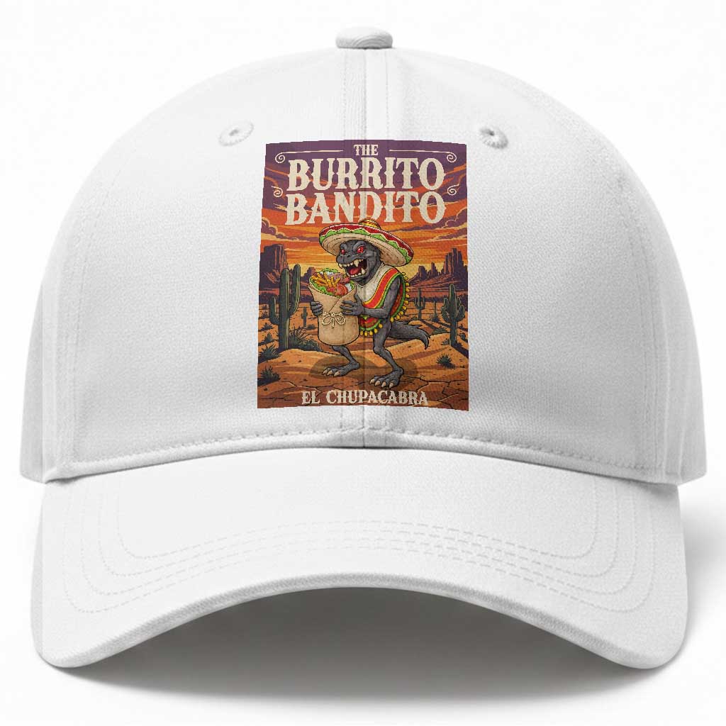 Funny El Chupacabra Burrito Bandito Baseball Cap Cinco De Mayo Gift