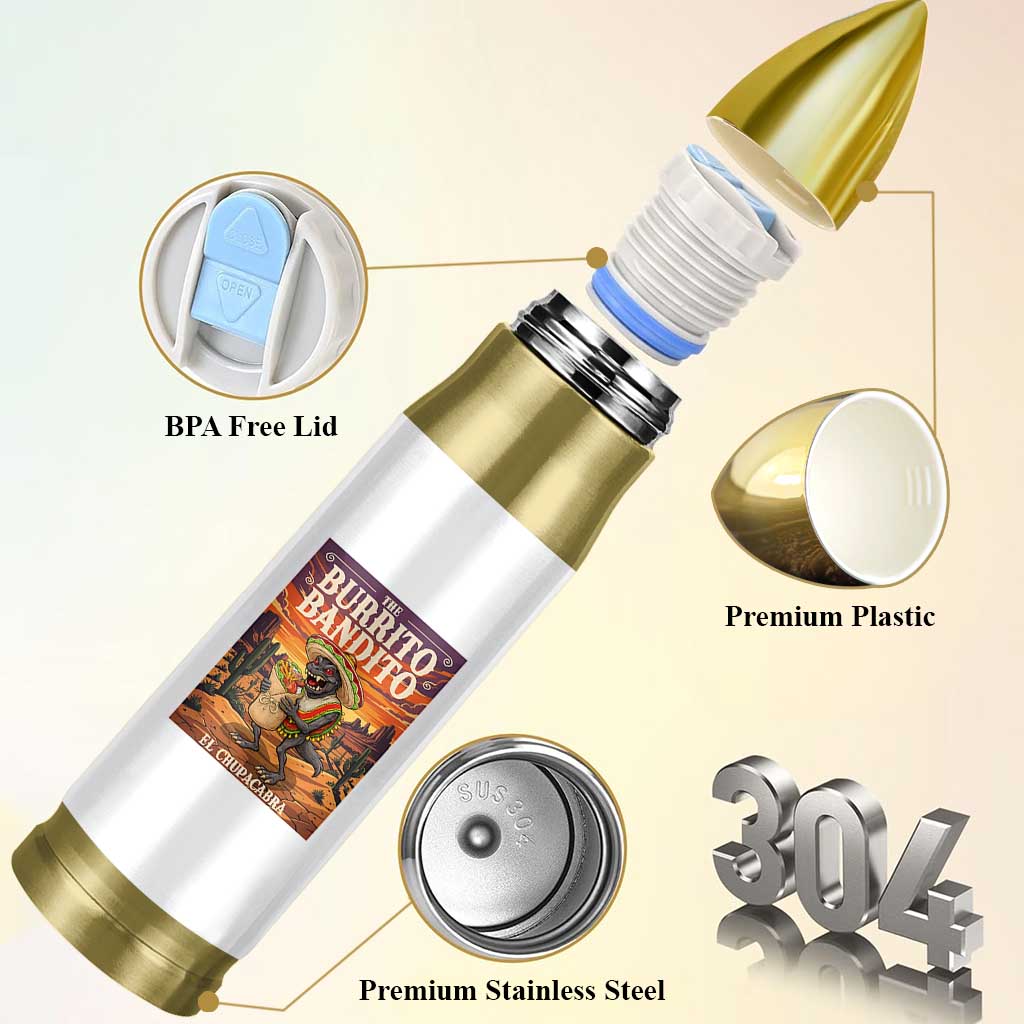 Funny El Chupacabra Burrito Bandito Bullet Tumbler Cinco De Mayo Gift