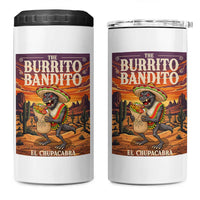 Funny El Chupacabra Burrito Bandito 4 in 1 Can Cooler Tumbler Cinco De Mayo Gift