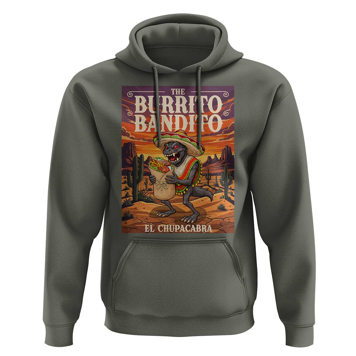 Funny El Chupacabra Burrito Bandito Hoodie Cinco De Mayo Gift