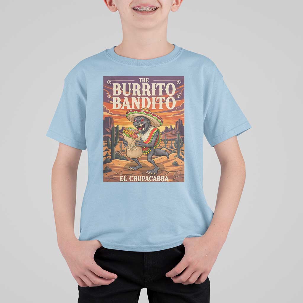 Funny El Chupacabra Burrito Bandito T Shirt For Kid Cinco De Mayo Gift