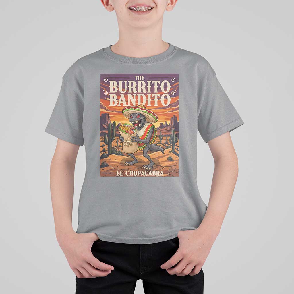 Funny El Chupacabra Burrito Bandito T Shirt For Kid Cinco De Mayo Gift