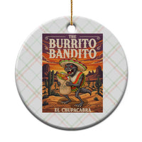 Funny El Chupacabra Burrito Bandito Ceramic Ornament Cinco De Mayo Gift
