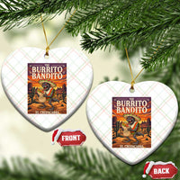 Funny El Chupacabra Burrito Bandito Ceramic Ornament Cinco De Mayo Gift