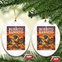 Funny El Chupacabra Burrito Bandito Ceramic Ornament Cinco De Mayo Gift