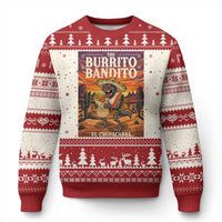 Funny El Chupacabra Burrito Bandito Ugly Christmas Sweater Cinco De Mayo Gift