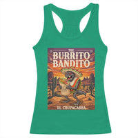 Funny El Chupacabra Burrito Bandito Racerback Tank Top Cinco De Mayo Gift