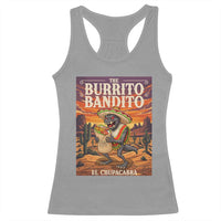 Funny El Chupacabra Burrito Bandito Racerback Tank Top Cinco De Mayo Gift