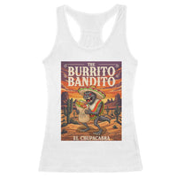 Funny El Chupacabra Burrito Bandito Racerback Tank Top Cinco De Mayo Gift
