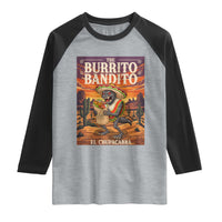 Funny El Chupacabra Burrito Bandito Raglan Shirt Cinco De Mayo Gift