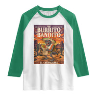 Funny El Chupacabra Burrito Bandito Raglan Shirt Cinco De Mayo Gift