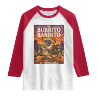 Funny El Chupacabra Burrito Bandito Raglan Shirt Cinco De Mayo Gift