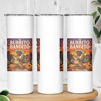 Funny El Chupacabra Burrito Bandito Skinny Tumbler Cinco De Mayo Gift