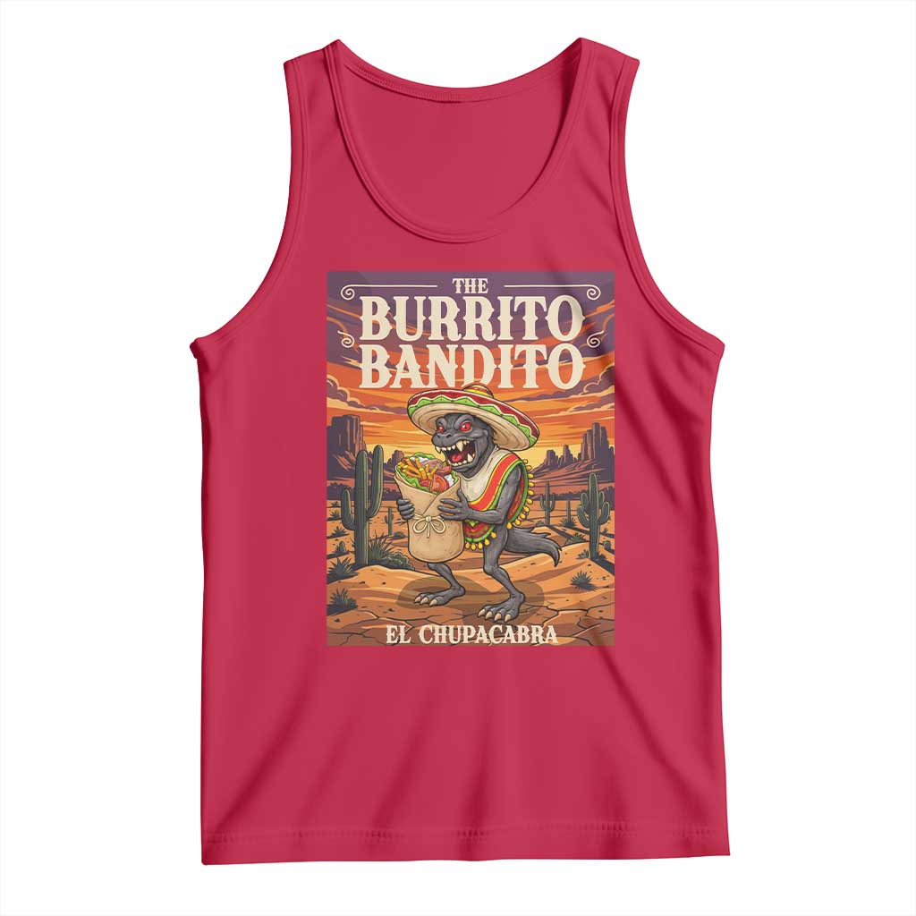 Funny El Chupacabra Burrito Bandito Tank Top Cinco De Mayo Gift
