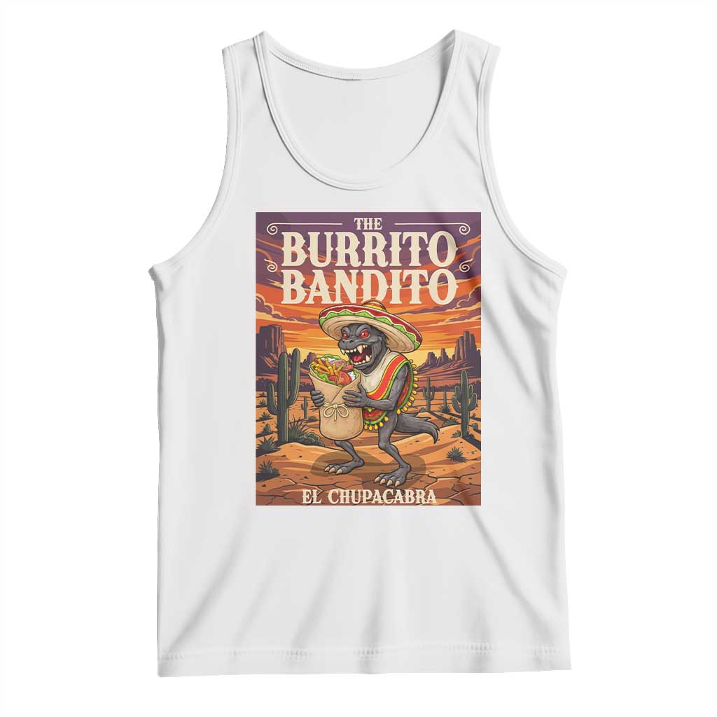 Funny El Chupacabra Burrito Bandito Tank Top Cinco De Mayo Gift