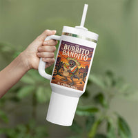 Funny El Chupacabra Burrito Bandito Tumbler With Handle Cinco De Mayo Gift