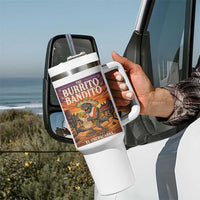 Funny El Chupacabra Burrito Bandito Tumbler With Handle Cinco De Mayo Gift