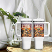 Funny El Chupacabra Burrito Bandito Tumbler With Handle Cinco De Mayo Gift