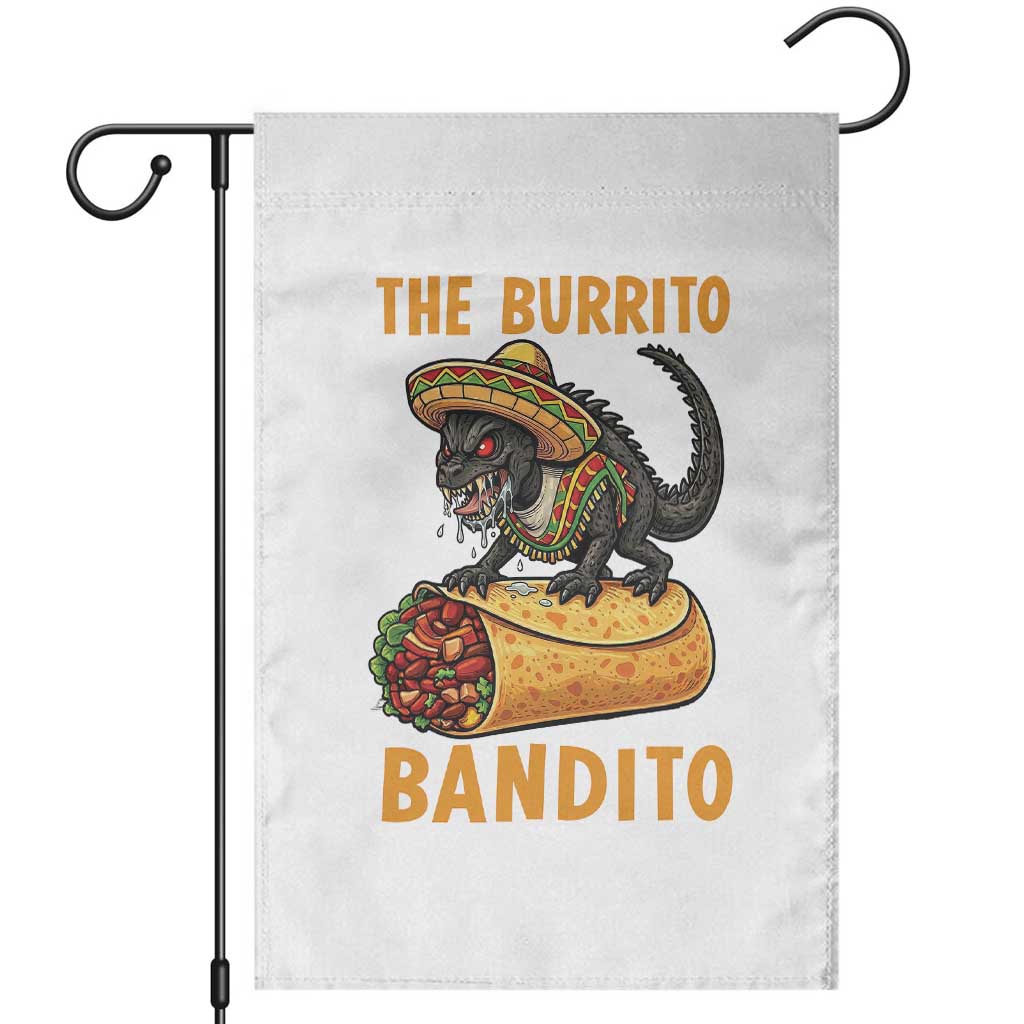 Funny Cinco De Mayo Chupacabra Garden Flag The Burrito Bandito