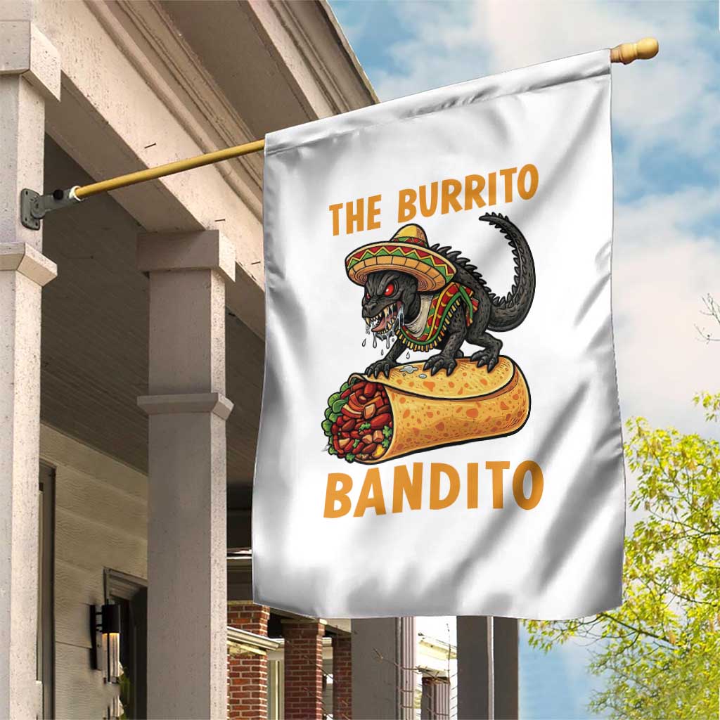 Funny Cinco De Mayo Chupacabra Garden Flag The Burrito Bandito