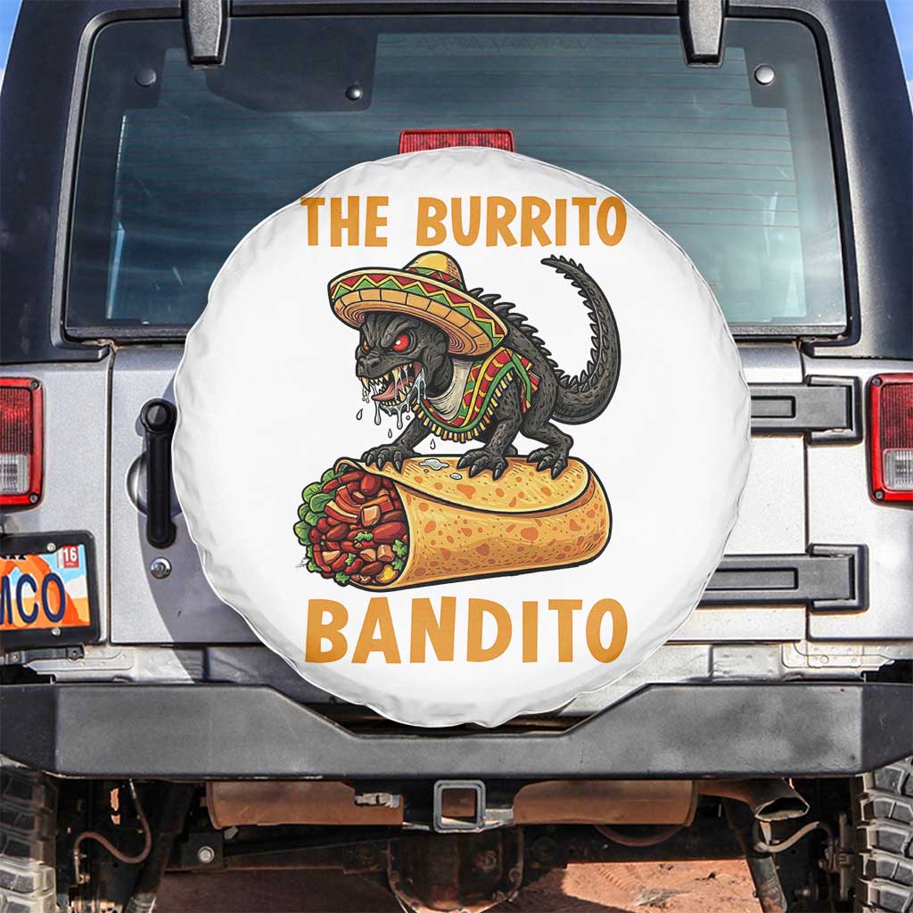 Funny Cinco De Mayo Chupacabra Spare Tire Cover The Burrito Bandito