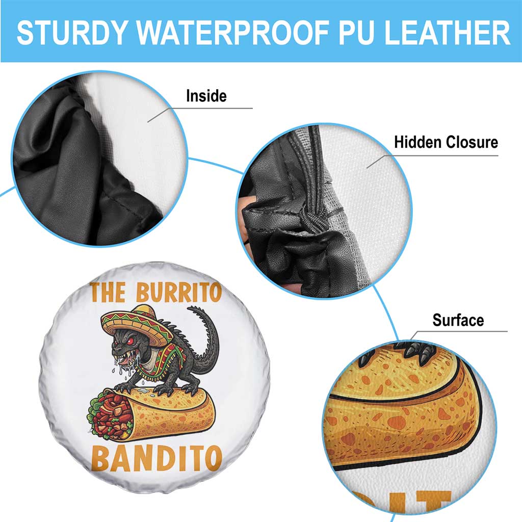 Funny Cinco De Mayo Chupacabra Spare Tire Cover The Burrito Bandito