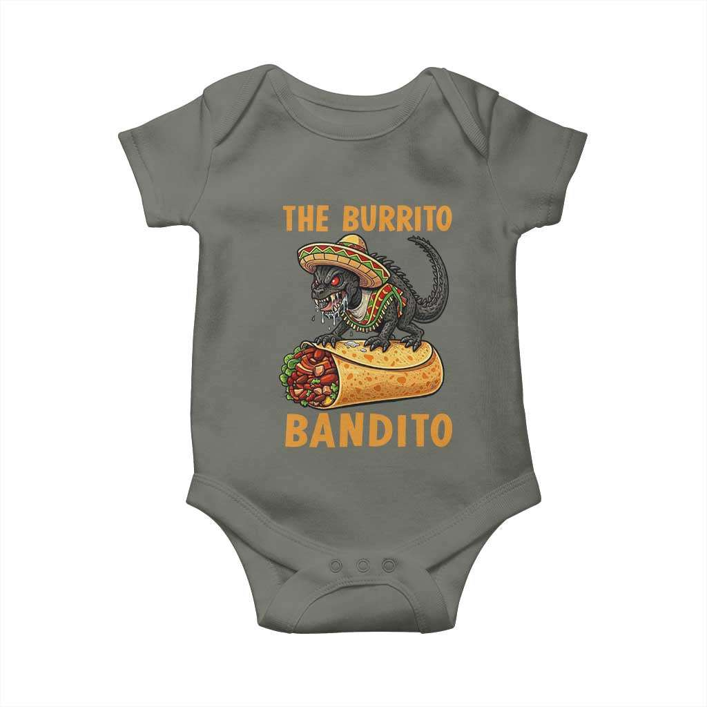 Funny Cinco De Mayo Chupacabra Baby Onesie The Burrito Bandito