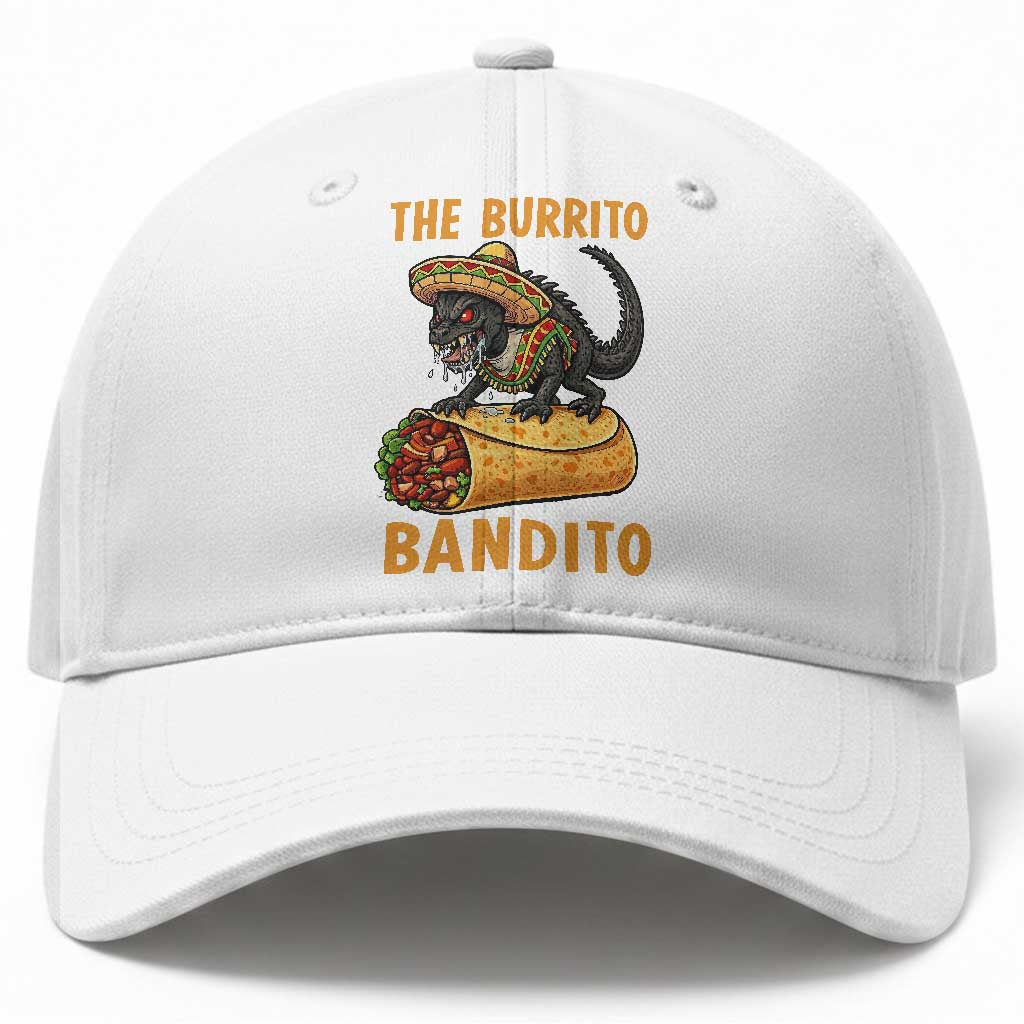 Funny Cinco De Mayo Chupacabra Baseball Cap The Burrito Bandito