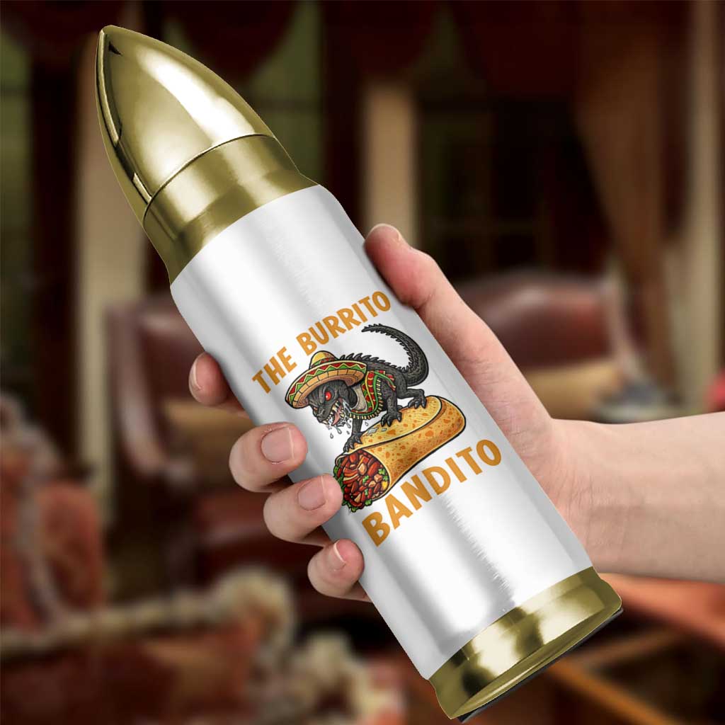 Funny Cinco De Mayo Chupacabra Bullet Tumbler The Burrito Bandito