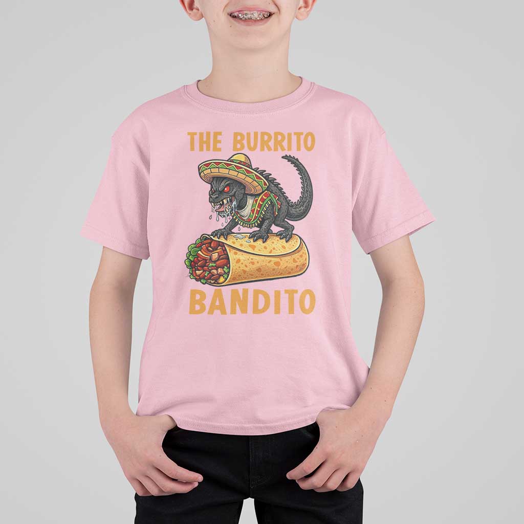 Funny Cinco De Mayo Chupacabra T Shirt For Kid The Burrito Bandito
