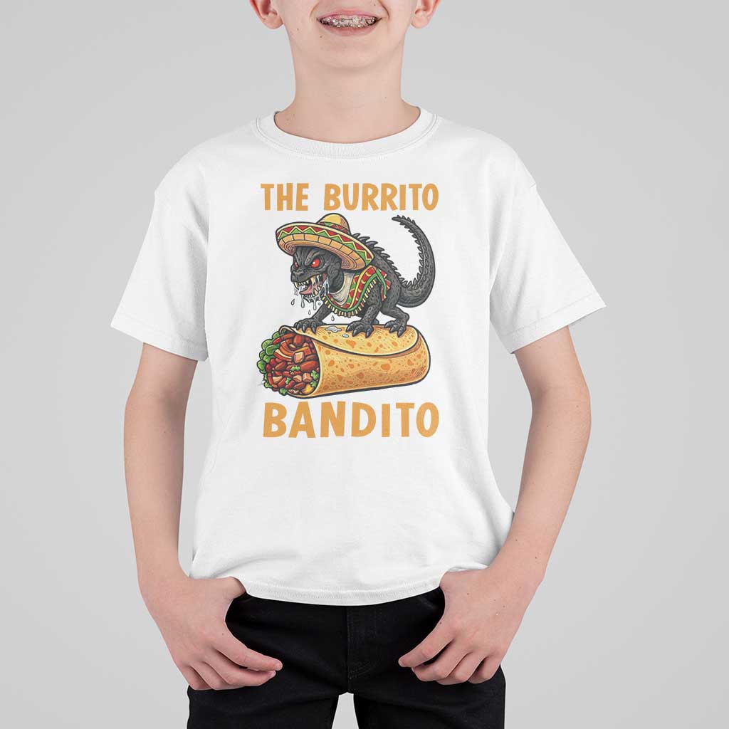 Funny Cinco De Mayo Chupacabra T Shirt For Kid The Burrito Bandito