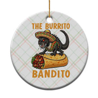 Funny Cinco De Mayo Chupacabra Ceramic Ornament The Burrito Bandito