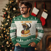 Funny Cinco De Mayo Chupacabra Ugly Christmas Sweater The Burrito Bandito