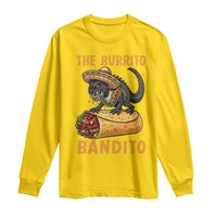 Funny Cinco De Mayo Chupacabra Long Sleeve Shirt The Burrito Bandito