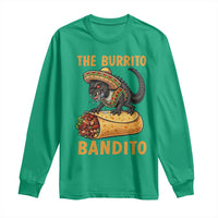 Funny Cinco De Mayo Chupacabra Long Sleeve Shirt The Burrito Bandito